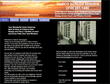 Tablet Screenshot of dancoscreens.com